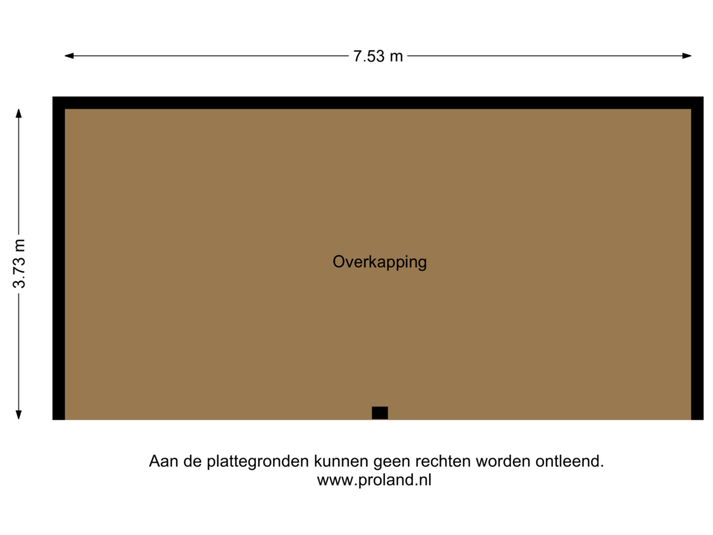 Bekijk plattegrond van Overkapping 1 van Bargerweg 49