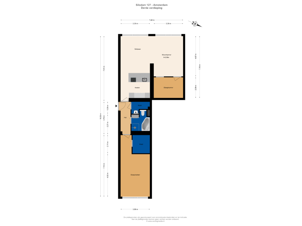 View floorplan of 3e_verd of Silodam 127