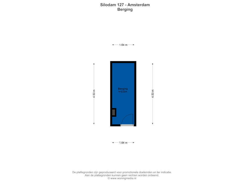 View floorplan of Berging of Silodam 127