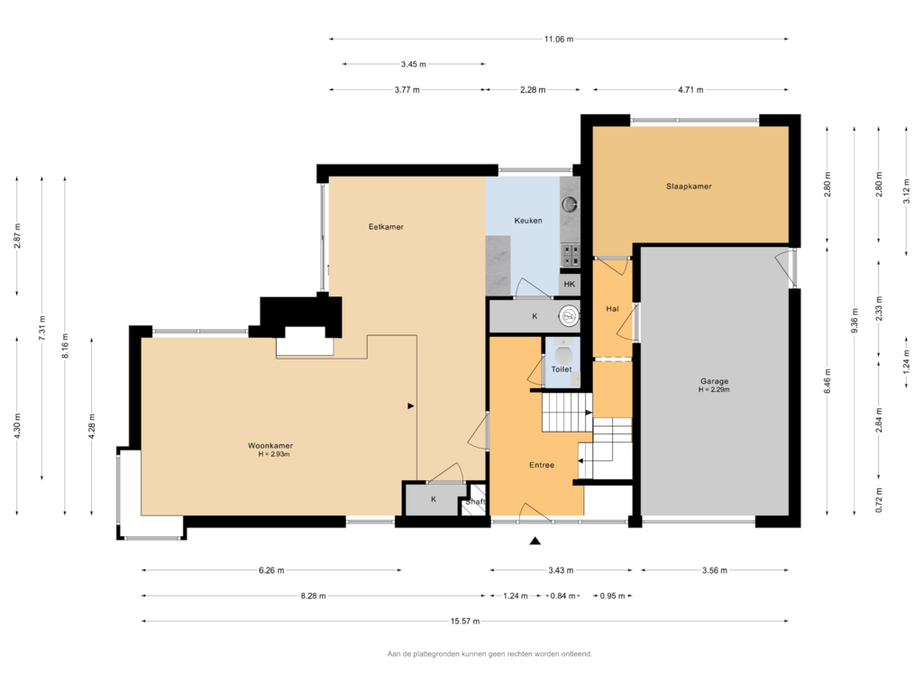 View floorplan of Begane Grond of Gerrit van der Veenstraat 131