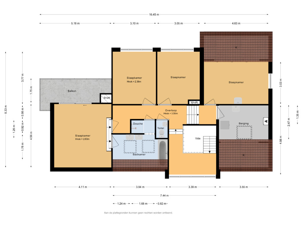 View floorplan of 2e Verdieping of Gerrit van der Veenstraat 131