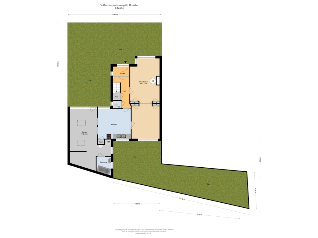 View floorplan of Situatie of 's-Gravenzandseweg 8