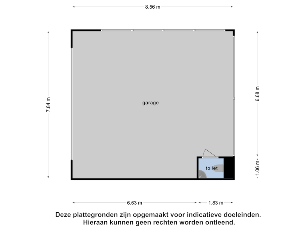 Bekijk plattegrond van Garage van Harlingerweg 87