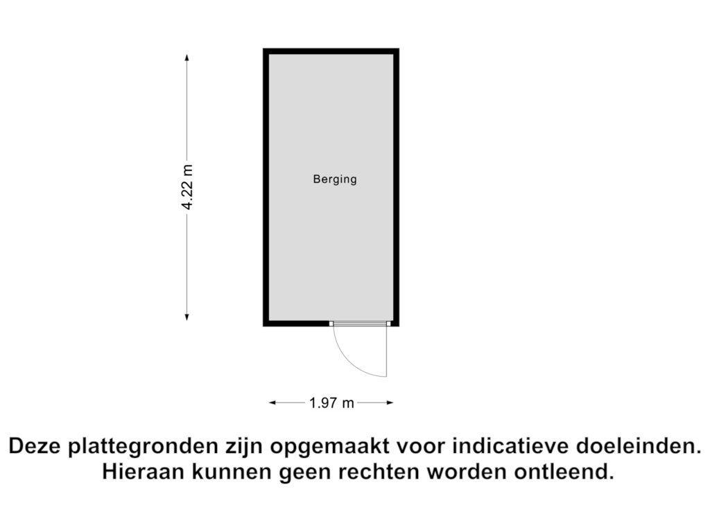 Bekijk plattegrond van Berging van Jacques Dutilhweg 354