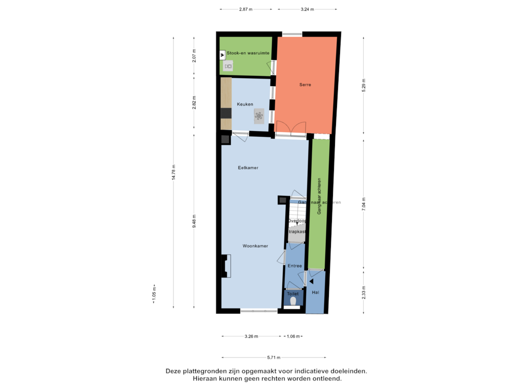 Bekijk plattegrond van Begane Grond van Wilhelminastraat 9