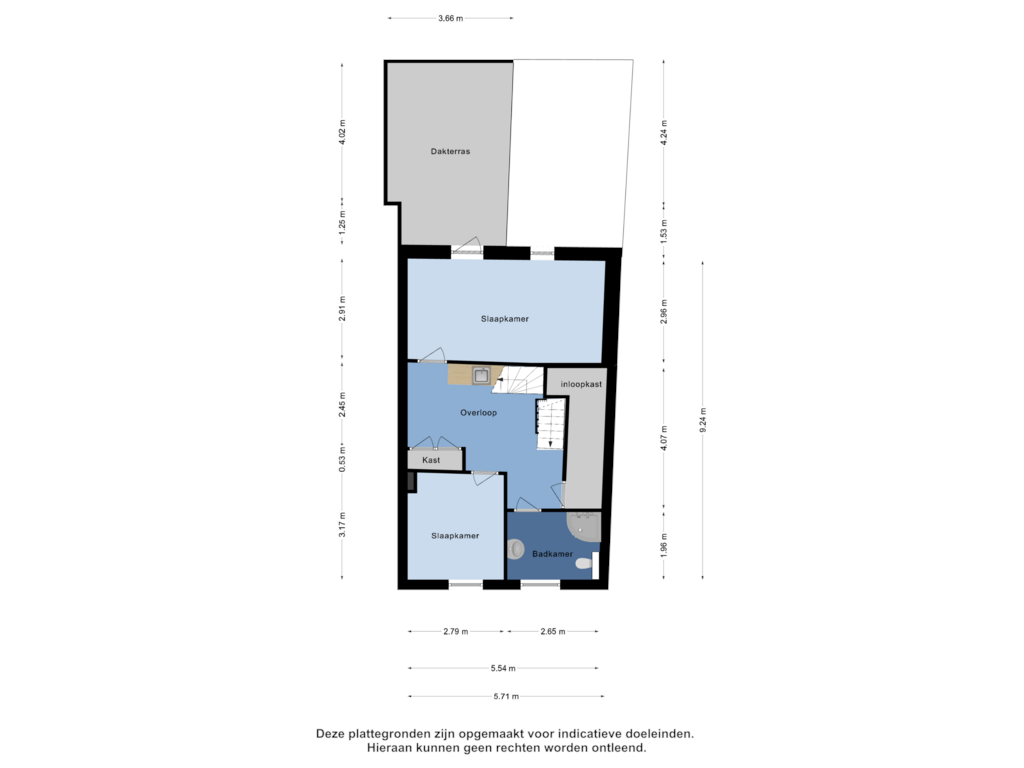 Bekijk plattegrond van Eerste Verdieping van Wilhelminastraat 9