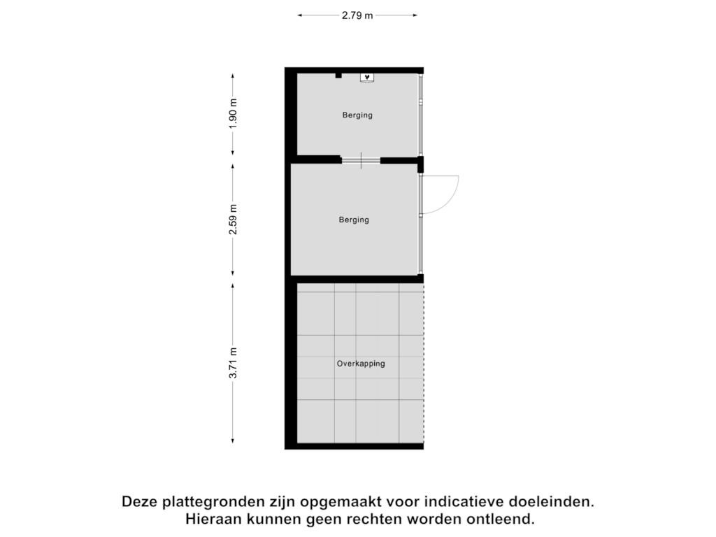 Bekijk plattegrond van Berging van Kanaalstraat 21