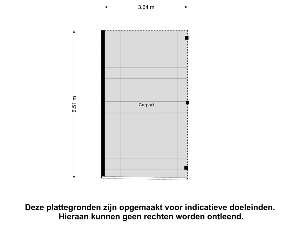 Bekijk plattegrond van Carport van Kanaalstraat 21