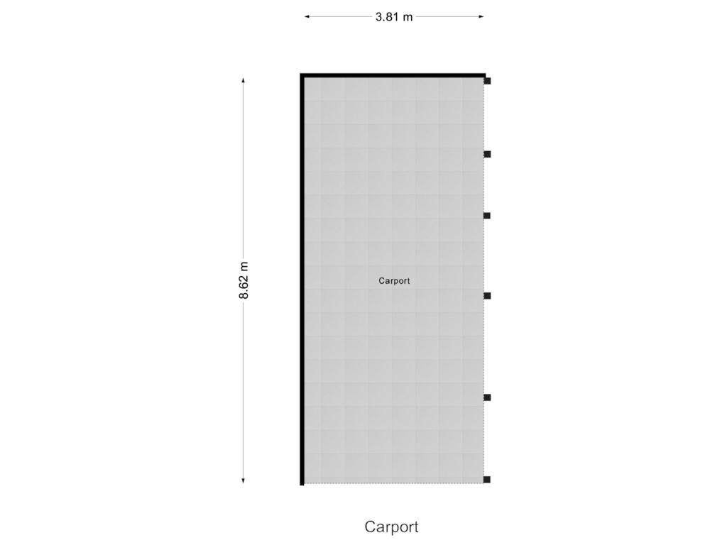 Bekijk plattegrond van Carport van Onderweg 4