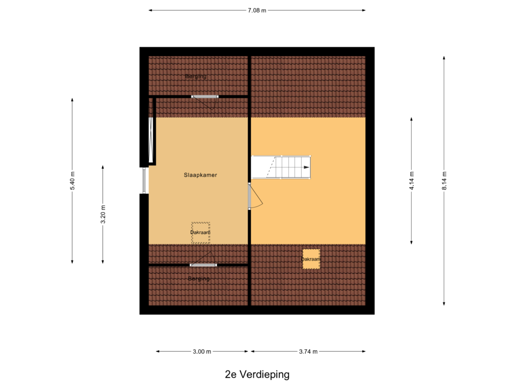 Bekijk plattegrond van 2e Verdieping van Vlasstraat 24