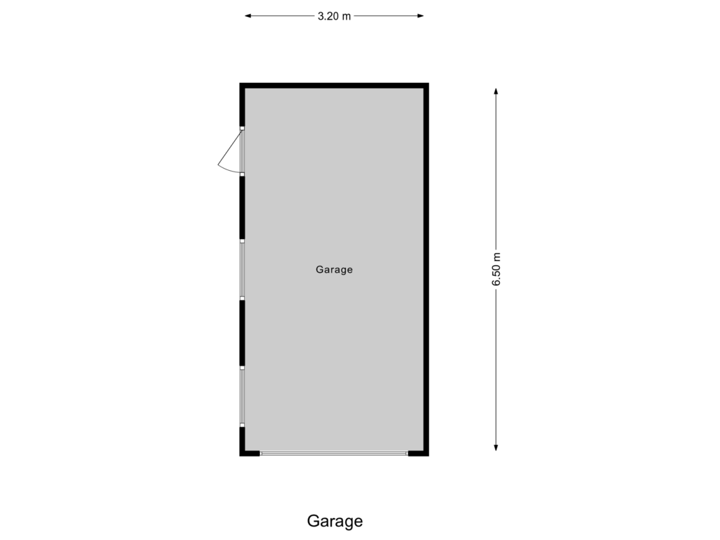 Bekijk plattegrond van Garage van Vlasstraat 24