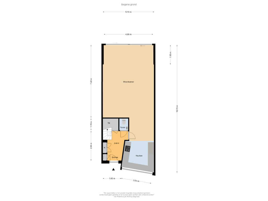 Bekijk plattegrond van Begane grond van Irislaan 62