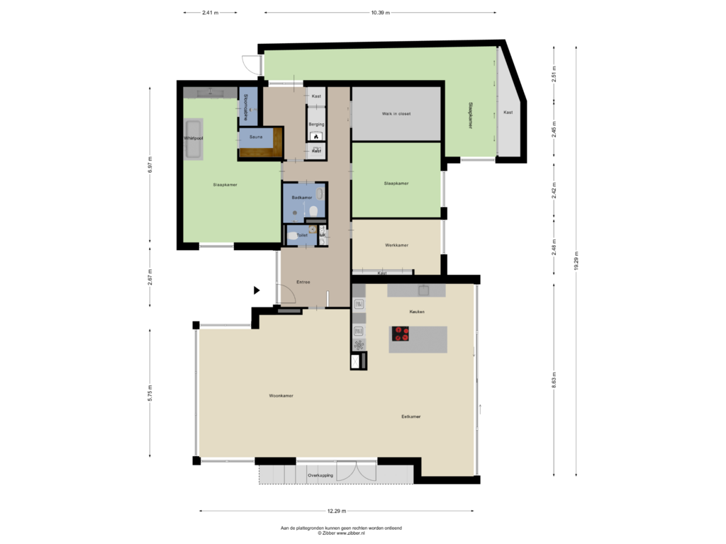 Bekijk plattegrond van Begane grond van Elzenhof 43