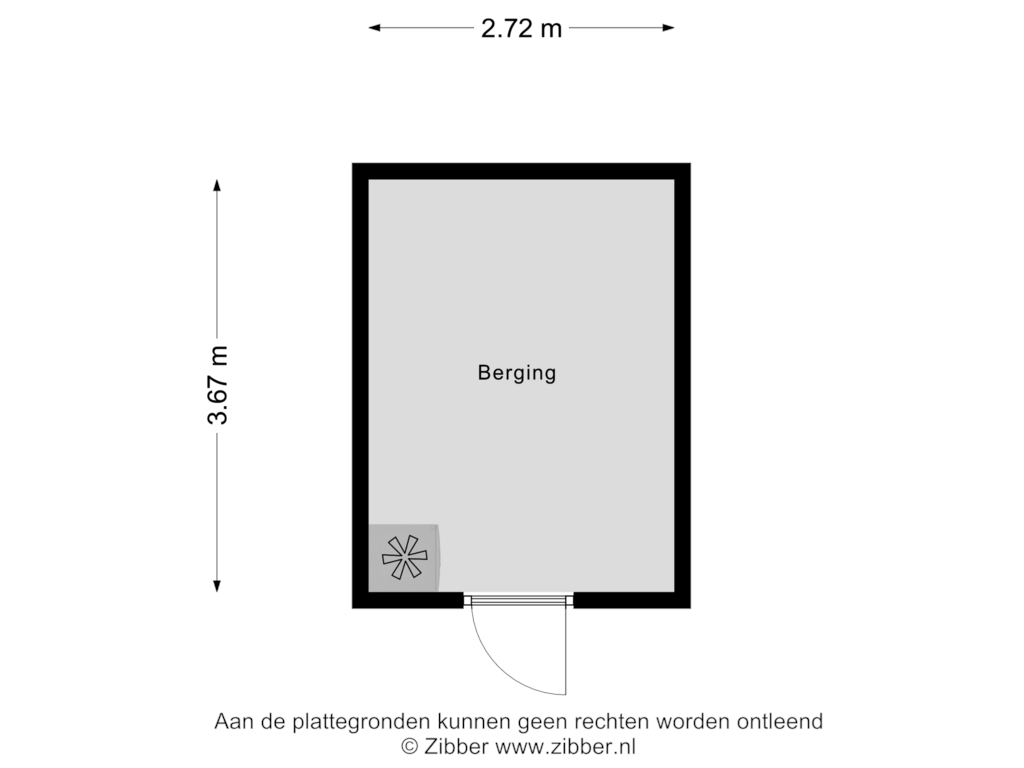 Bekijk plattegrond van Berging van Elzenhof 43