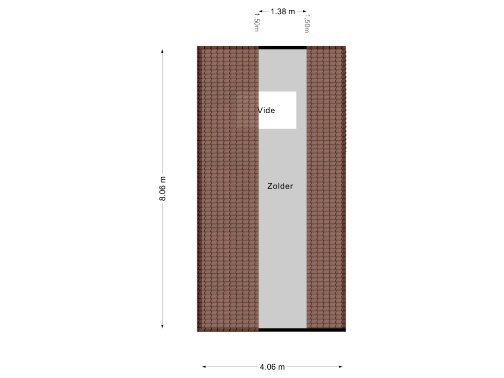 View floorplan of Zolder of Rooseveltstraat 55