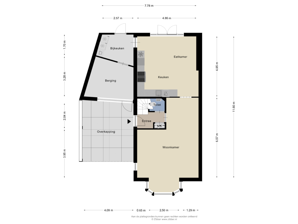 Bekijk plattegrond van Begane Grond van Loozermars-Zuid 2