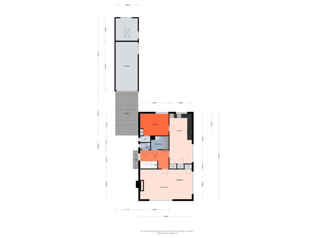 Bekijk plattegrond van Begane grond van Kalmiastraat 19