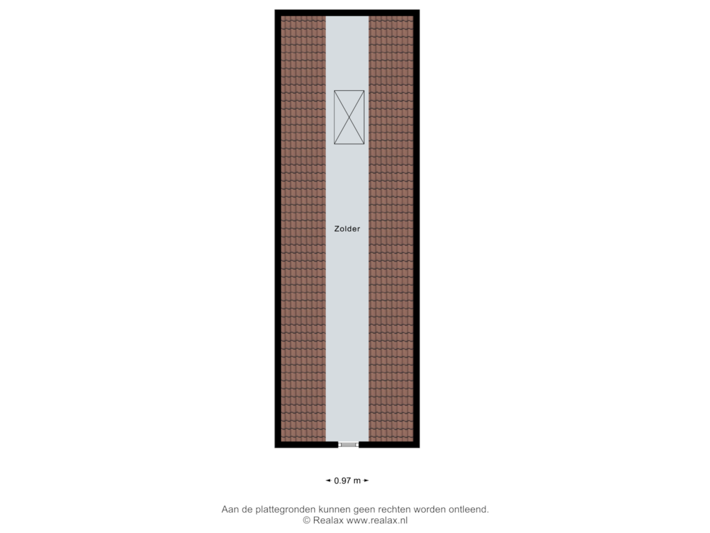 Bekijk plattegrond van Garage zolder van Kalmiastraat 19