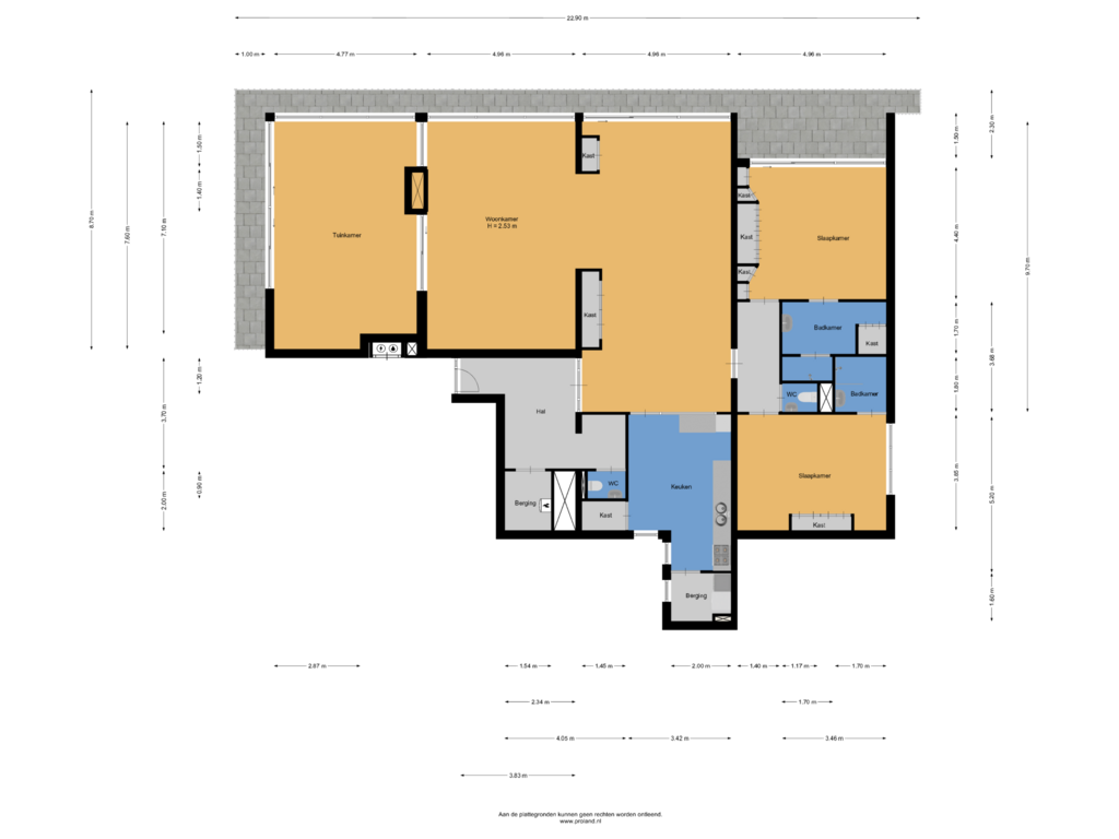 Bekijk plattegrond van Appartement van Laan van de Eekharst 72