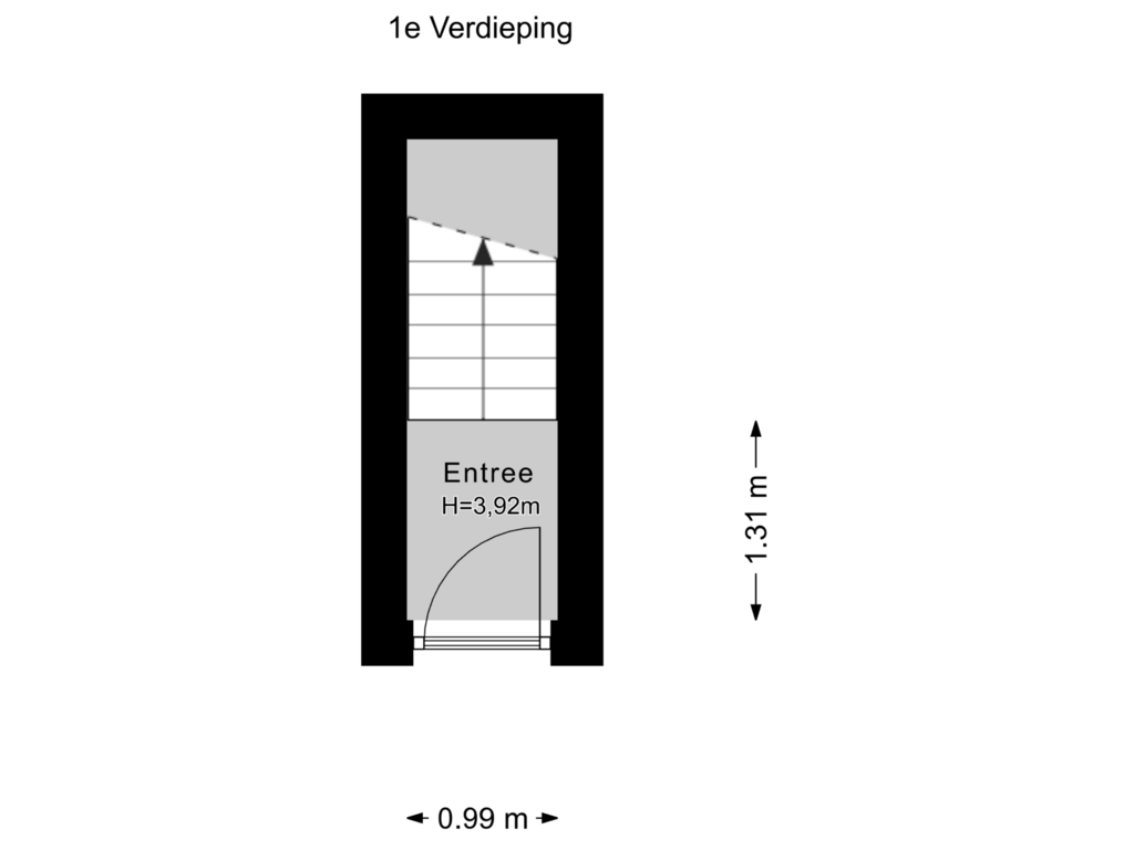 Bekijk plattegrond van 1e Verdieping van Bankastraat 143-B