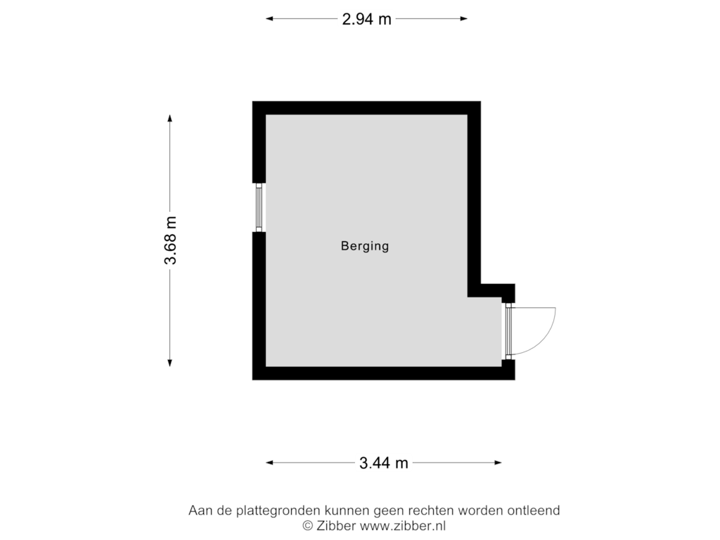 View floorplan of Berging of Neptunusstraat 70