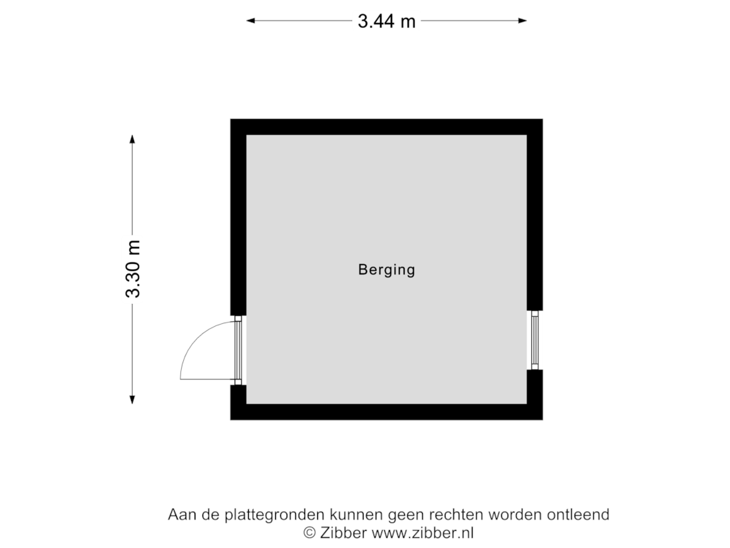 View floorplan of Berging of Neptunusstraat 70