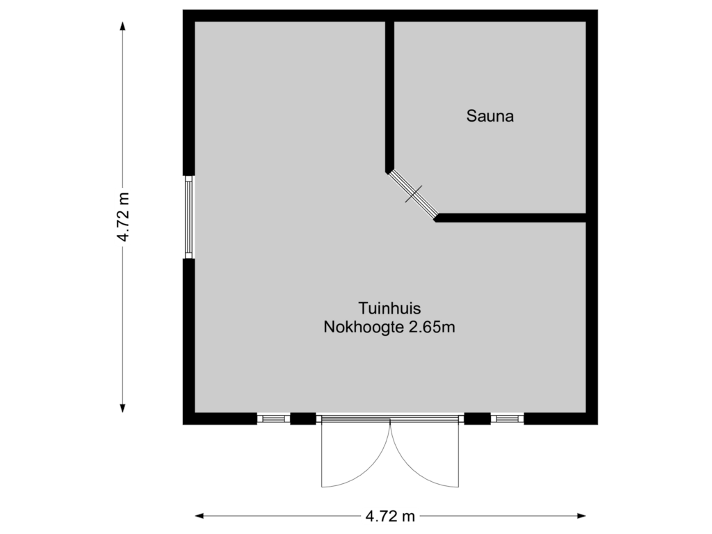 View floorplan of Tuinhuis of Tolakkerweg 134