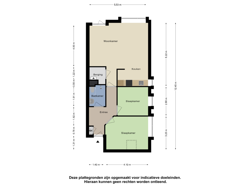 Bekijk plattegrond van Appartement van Skoonzicht 210