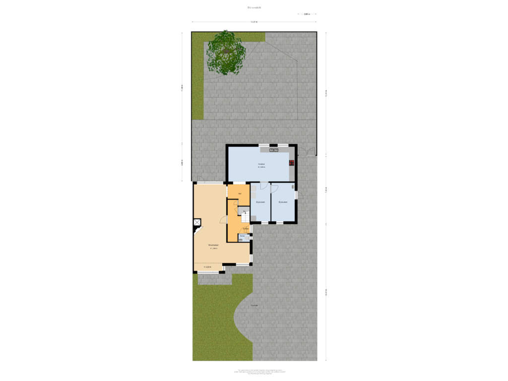 View floorplan of BG overzicht of Burgemeester Amersfoordtlaan 38