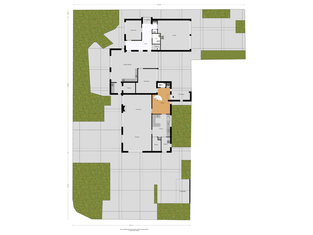 Bekijk plattegrond van Begane Grond-Tuin van Nachtegaallaan 13