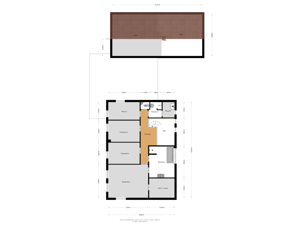 Bekijk plattegrond van Eerste Verdieping van Nachtegaallaan 13