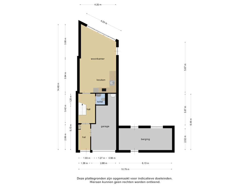 View floorplan of Begane grond of Sibeliusstraat 723