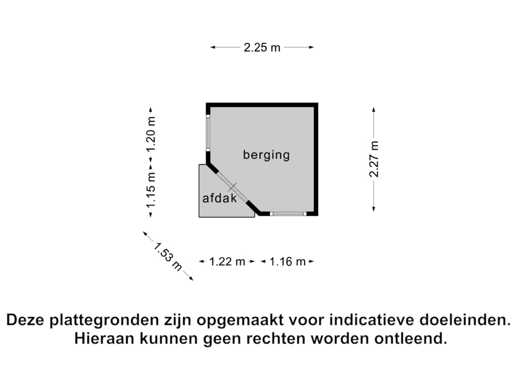 View floorplan of Berging of Sibeliusstraat 723