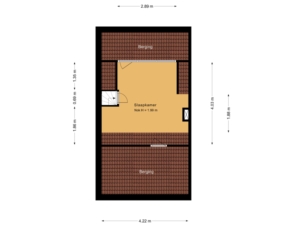 Bekijk plattegrond van 2e verdieping van Johanna Naberstraat 13