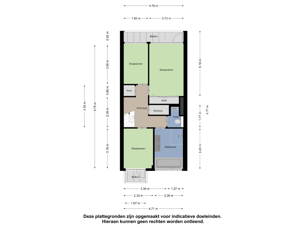 Bekijk plattegrond van Begane Grond van Rijksstraatweg 521-II