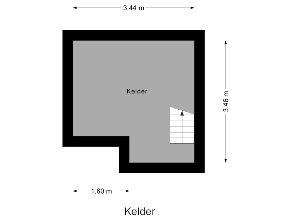 Bekijk plattegrond van Kelder van Benthuizerstraat 108-B