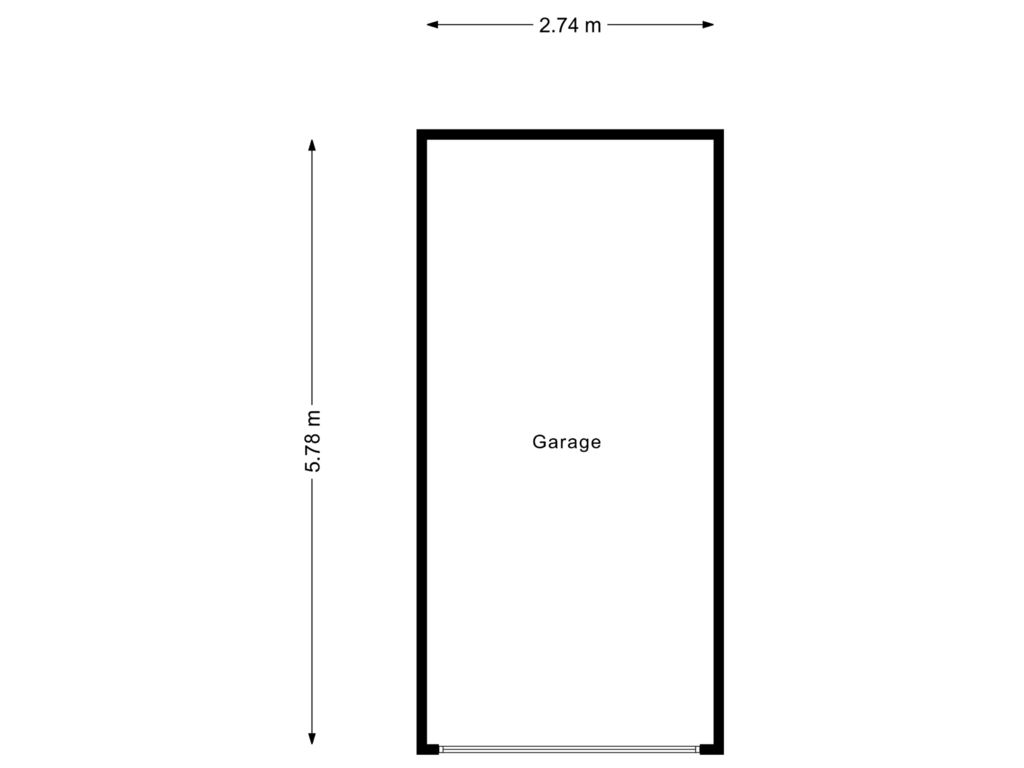 Bekijk plattegrond van Garage van Marie van Eijsden-Vinkstraat 389