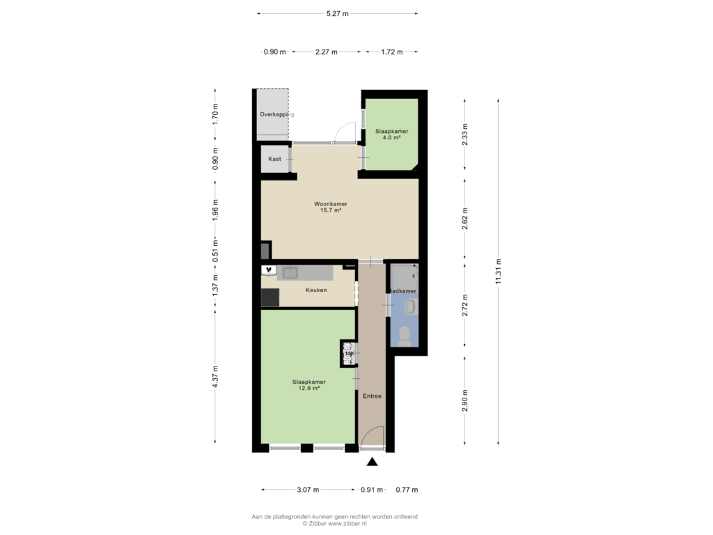 Bekijk plattegrond van Begane Grond van Radijsstraat 89