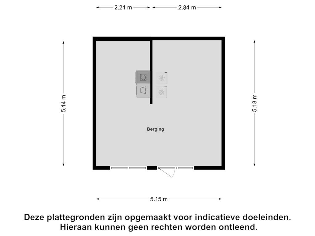 Bekijk plattegrond van Berging van Lindenlaan 12