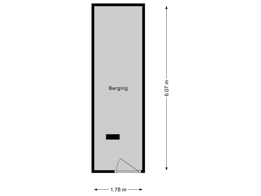 Bekijk plattegrond van Berging van van der Werffstraat 342