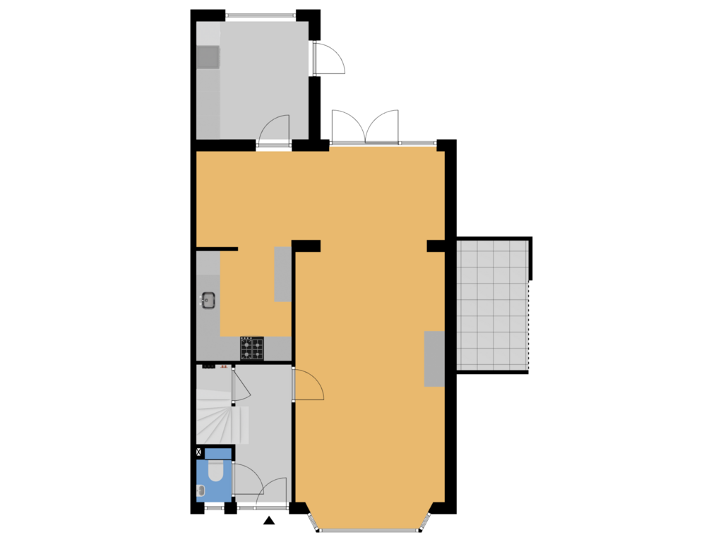 Bekijk plattegrond van Begane grond van Cliftwijck 4