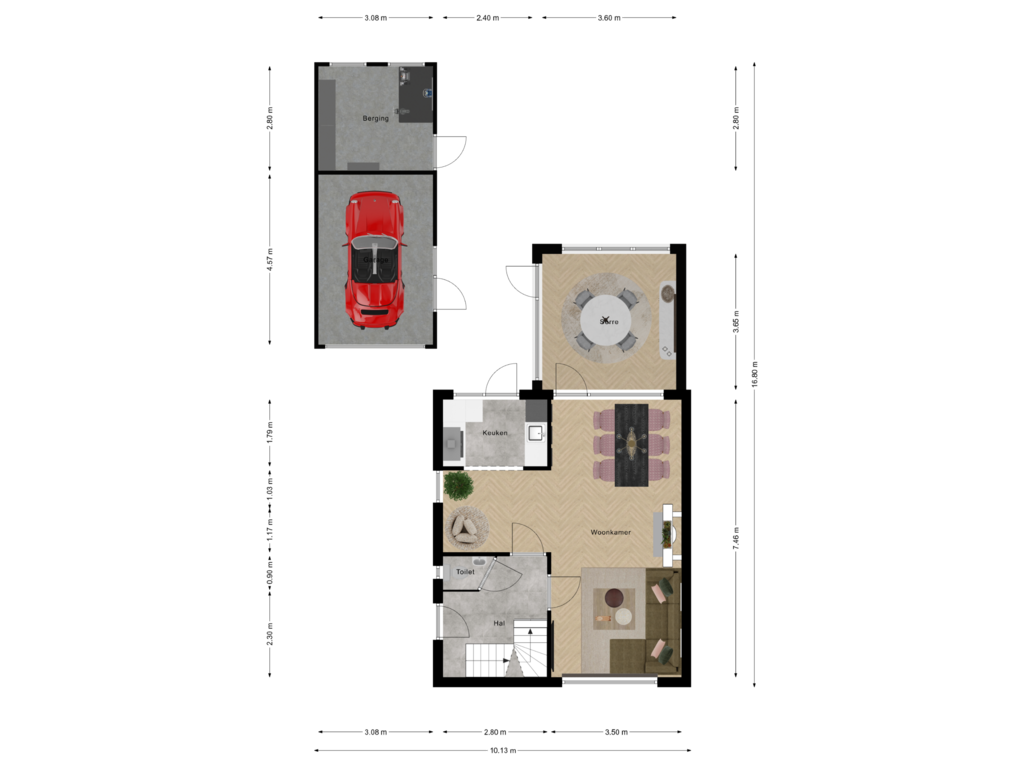 Bekijk plattegrond van Begane grond van Molenlaan 63