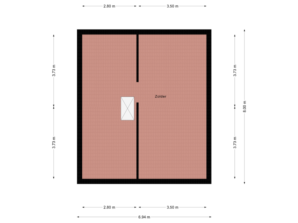 Bekijk plattegrond van Zolder van Molenlaan 63