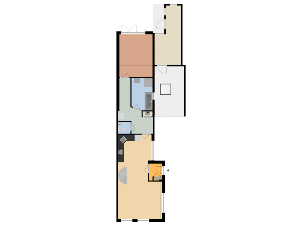 View floorplan of Begane Grond of Westerwoldestraat 10