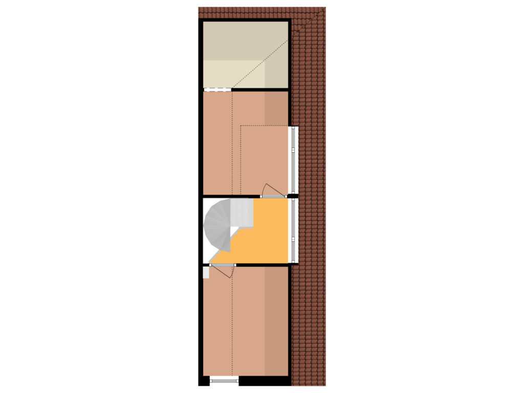 View floorplan of Eerste Verdieping of Westerwoldestraat 10