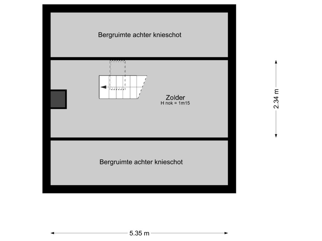 Bekijk plattegrond van 2e verdieping van Smallelaan 12