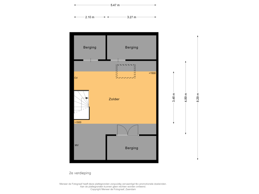 Bekijk plattegrond van 2e verdieping van Geertje Pel-Grootstraat 39