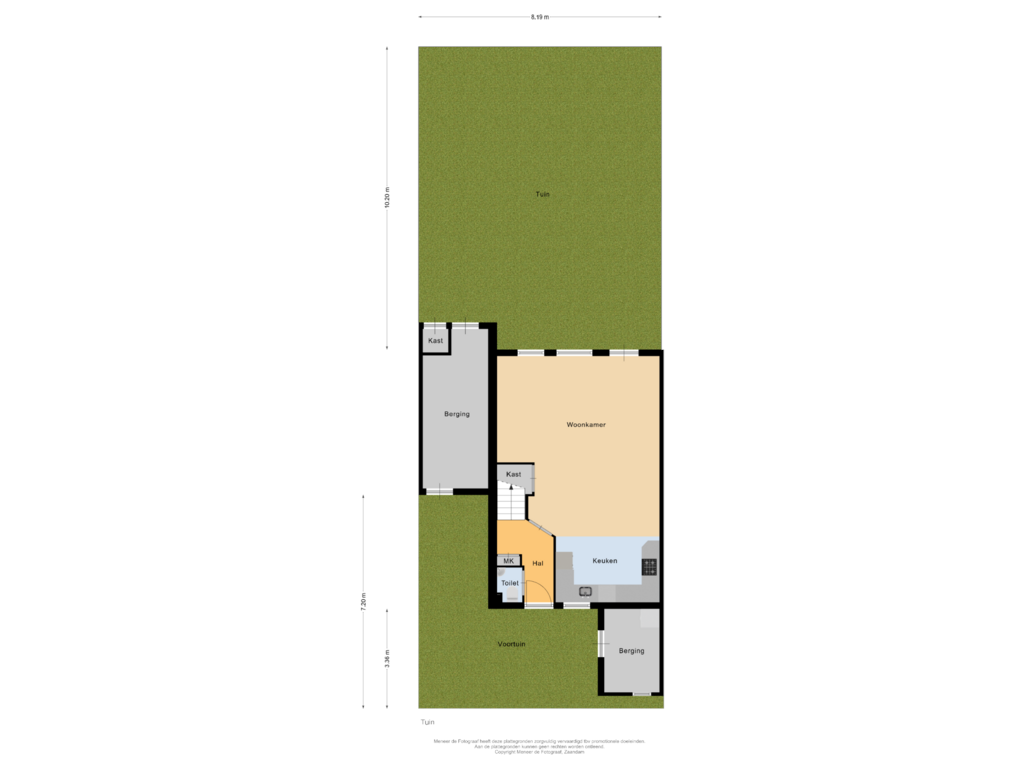 Bekijk plattegrond van Tuin van Geertje Pel-Grootstraat 39