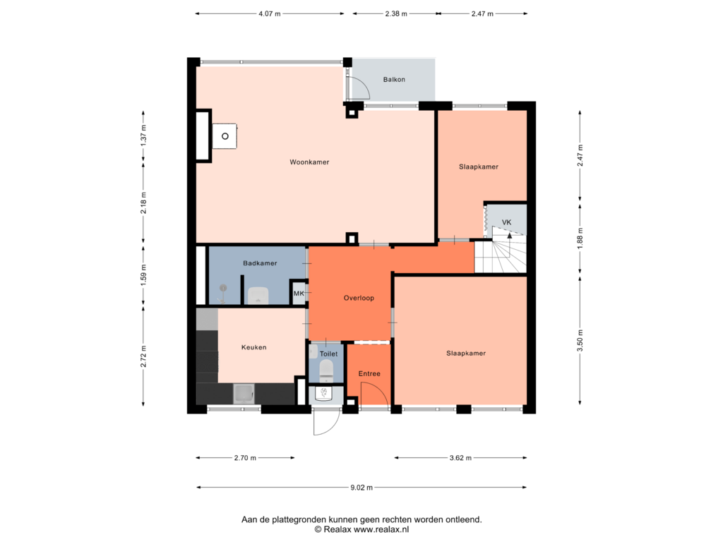 Bekijk plattegrond van Begane grond van Koning Lodewijklaan 586