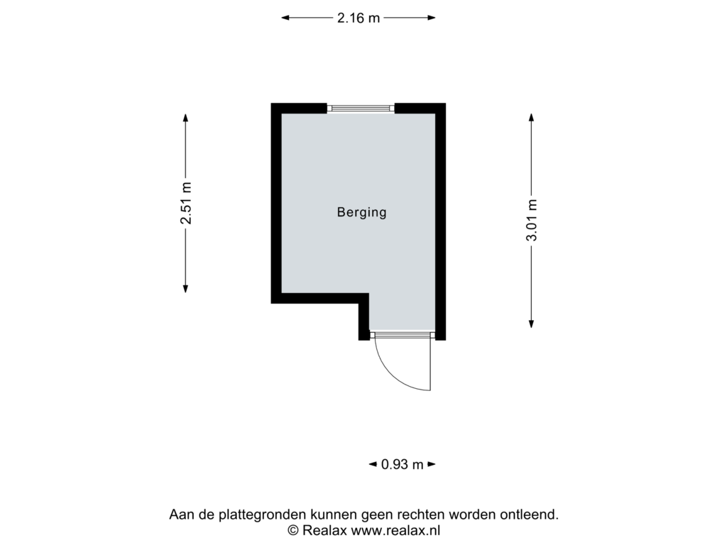 Bekijk plattegrond van Berging van Koning Lodewijklaan 586